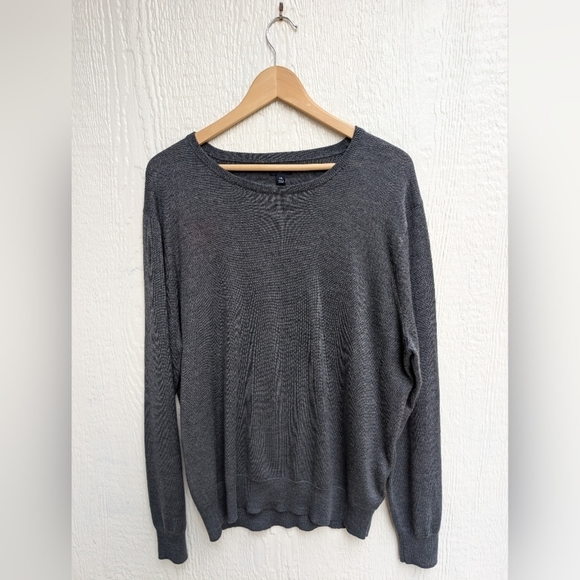 J. Crew Gray Merino Wool Blend Sweater Men's Size XL - Picture 1 of 5